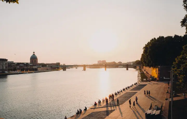 La Garonne et les quais de Toulouse